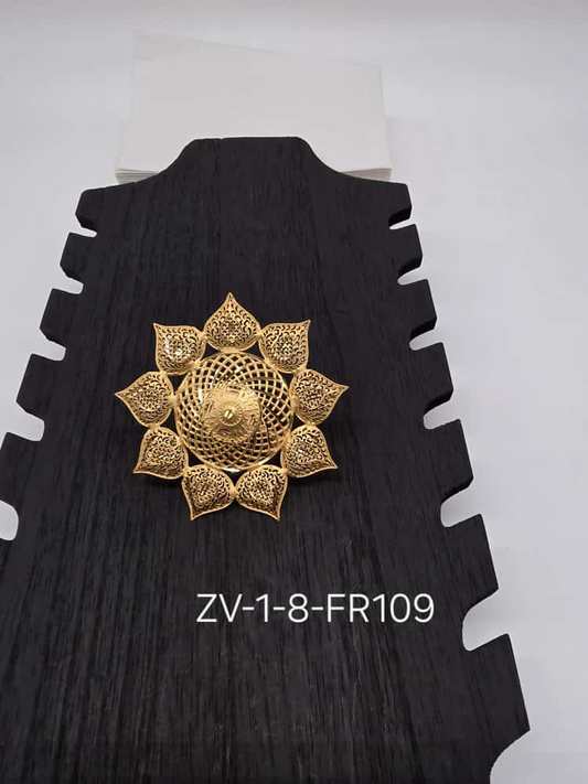Zamvora Ring - Gold-Plated Traditional Filigree Statement