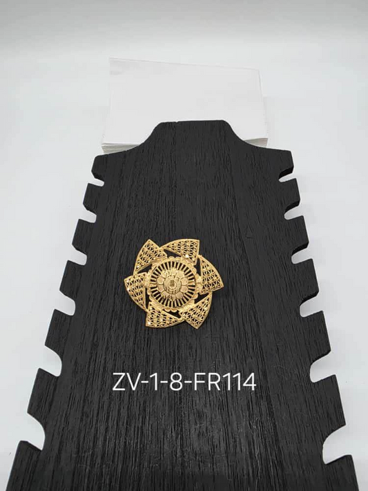 Gold-Plated Filigree Statement Ring – Ethnic & Bridal