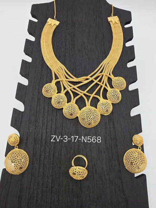 Luxury 3-Piece Set: Necklace, Earrings & Ring