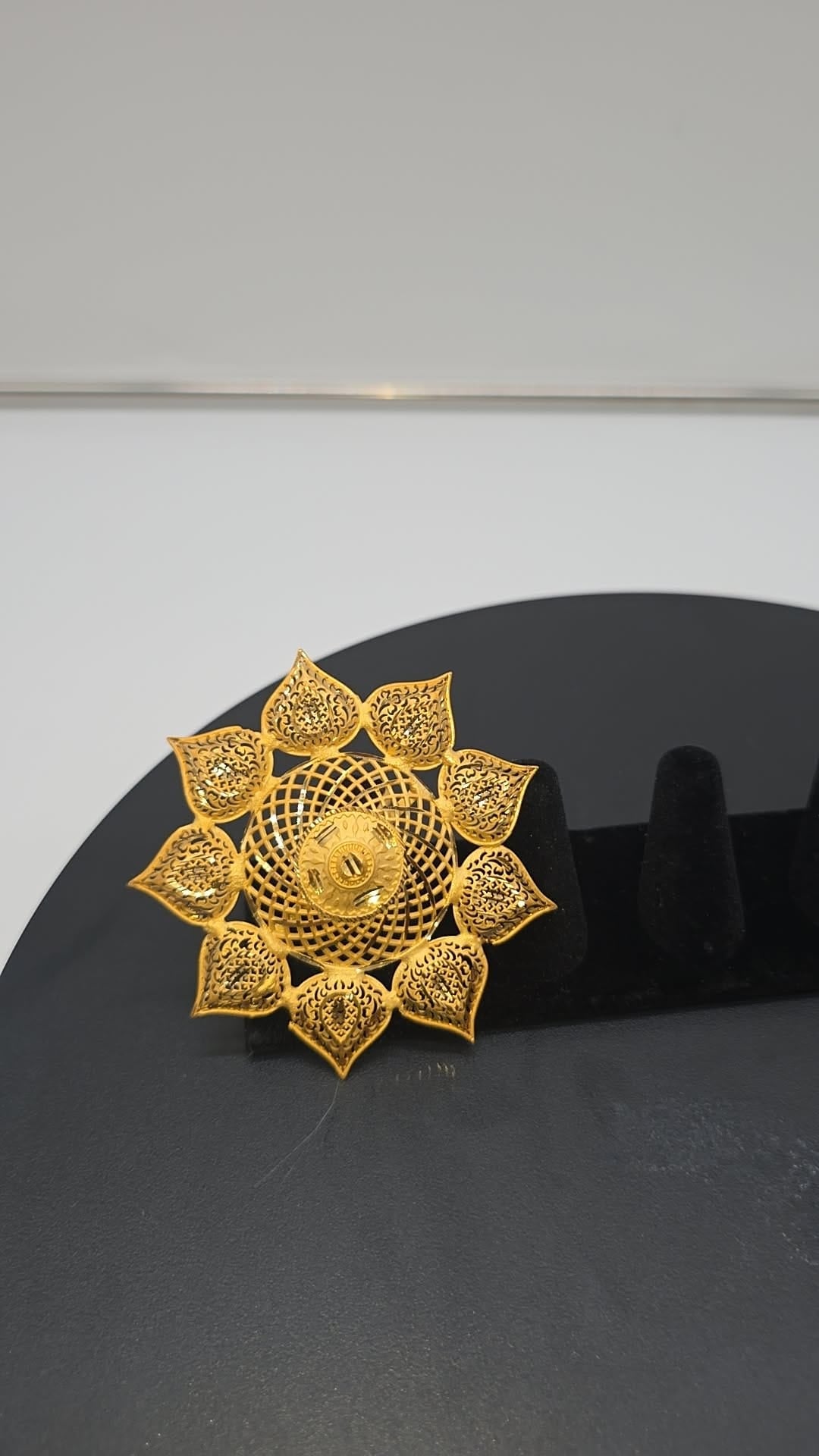 Zamvora Ring - Gold-Plated Traditional Filigree Statement