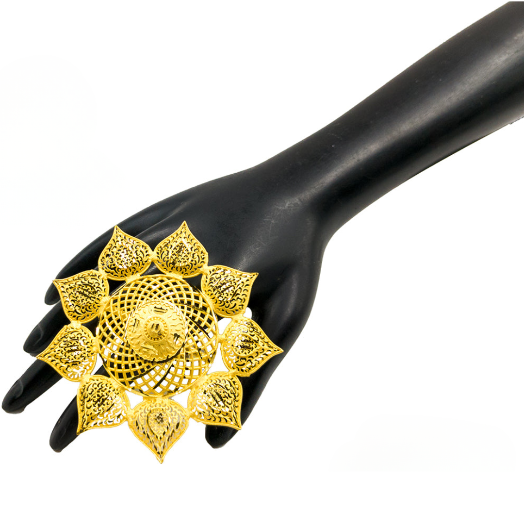 Zamvora Ring - Gold-Plated Traditional Filigree Statement