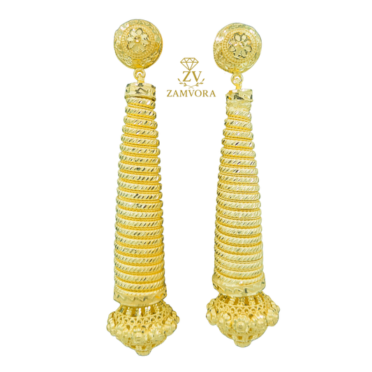 Zamvora Elegant Gold Plated Earrings