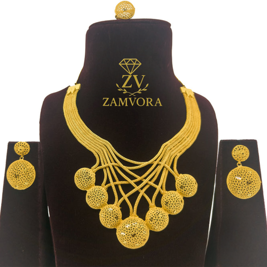 Luxury 3-Piece Set: Necklace, Earrings & Ring