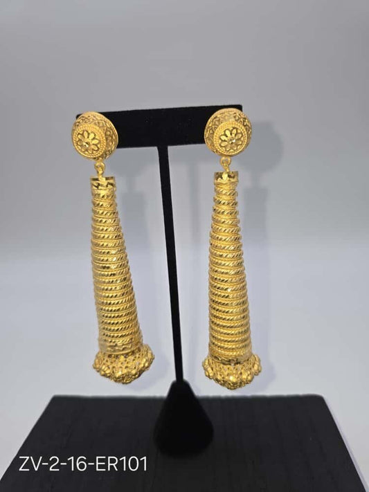 Zamvora Elegant Gold Plated Earrings