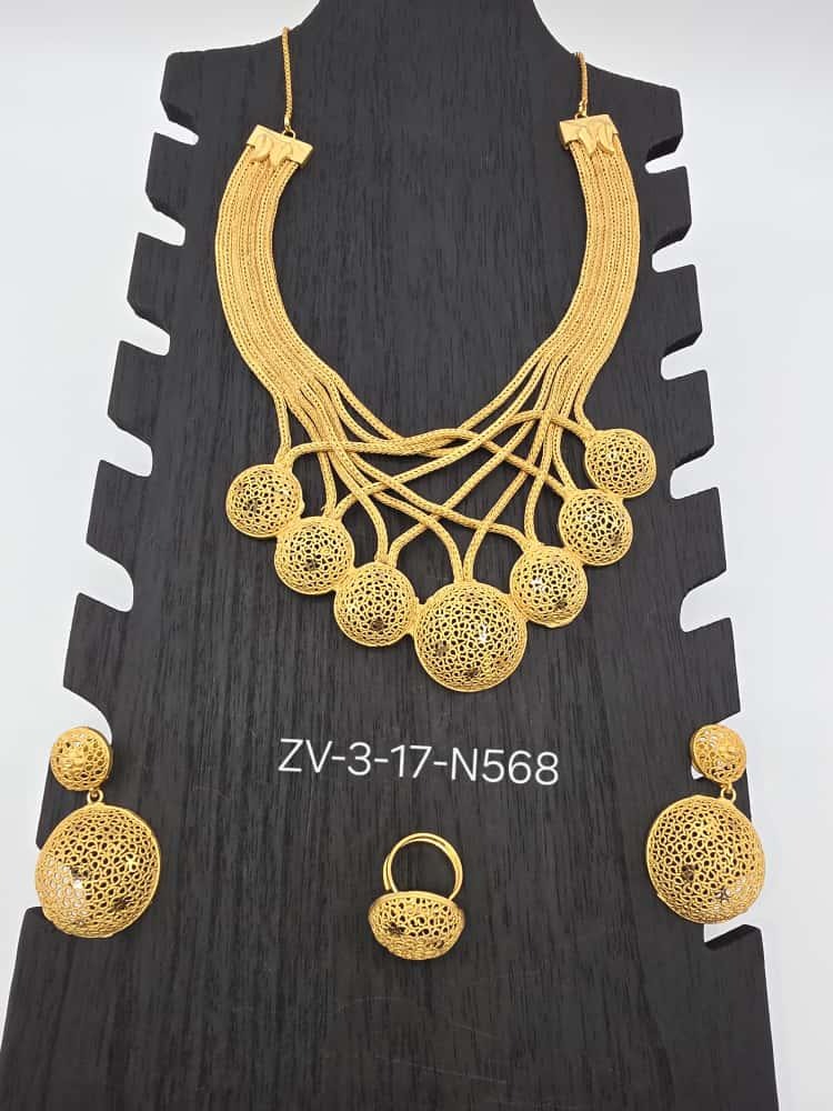 Luxury 3-Piece Set: Necklace, Earrings & Ring